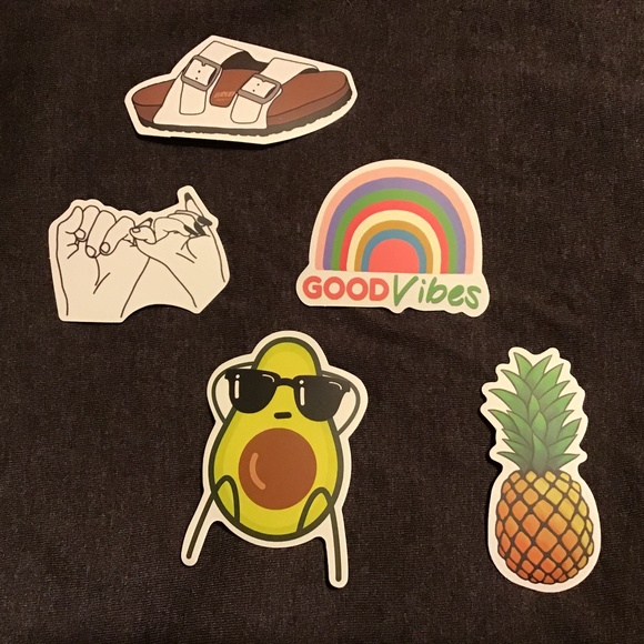 VSCO girl hydro flask stickers water bottle set 5 - Picture 1 of 2